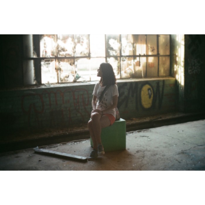 abandoned urbex portrait graffiti young asian woman